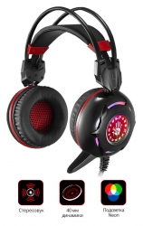 Наушники с микрофоном A4 Bloody G300 черный/красный
