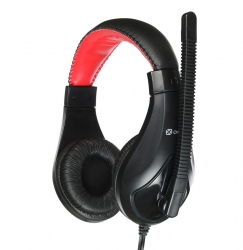 Наушники с микрофоном Oklick HS-L100 черный/красный 