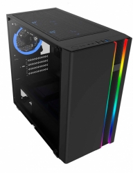 Корпус Formula V-LINE 7502 черный без БП mATX 3x120mm 2x140mm 2xUSB2.0 1xUSB3.0 audio bott PSU