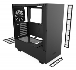 Корпус NZXT H510 CA-H510B-B1 черный без БП ATX 2x120mm 1xUSB3.0 1xUSB3.1 audio bott PSU
