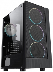Корпус Formula F-33RGB черный без БП ATX 3x120mm 2xUSB2.0 1xUSB3.0 audio bott PSU