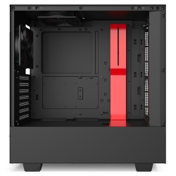 Корпус NZXT H510 CA-H510B-BR черный/красный без БП ATX 2x120mm 1xUSB3.0 1xUSB3.1 audio bott PSU