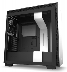 Корпус NZXT H710 CA-H710B-W1 белый без БП E-ATX 3x120mm 2xUSB3.0 1xUSB3.1 audio bott PSU