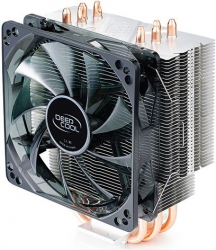 Устройство охлаждения(кулер) Deepcool GAMMAXX 400 BLUE BASIC Soc-FM2+/AM2+/AM3+/AM4/1150/1151/1155/ 4-pin 18-30dB Al+Cu 130W 640gr LED Ret