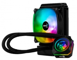 Устройство охлаждения(кулер) Aerocool Watercooler Pulse L120 F Soc-FM2+/AM2+/AM3+/AM4/1150/1151/1155/2011/ 4-pin 11-32dB Al+Cu 200W 756gr LED Ret