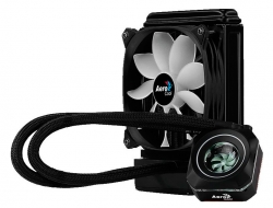 Устройство охлаждения(кулер) Aerocool Watercooler Pulse L120 F Soc-FM2+/AM2+/AM3+/AM4/1150/1151/1155/2011/ 4-pin 11-32dB Al+Cu 200W 756gr LED Ret