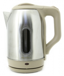 Чайник электрический Supra KES-2202SW нержавеющая сталь/бежевый