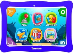 Планшет Turbo TurboKids Star Cortex A35 (1.2) 4C/RAM1Gb/ROM16Gb 10.1 IPS 1280x800/Android 9.0/красный/2Mpix/0.3Mpix/BT/WiFi/Touch/microSD 32Gb/minUSB/