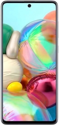 Смартфон Samsung SM-A715F Galaxy A71 128Gb 6Gb серебристый моноблок 3G 4G 2Sim 6.7 1080x2400 Android 10 64Mpix 802.11 a/b/g/n/ac NFC GPS GSM900/1800 G