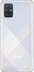 Смартфон Samsung SM-A715F Galaxy A71 128Gb 6Gb серебристый моноблок 3G 4G 2Sim 6.7 1080x2400 Android 10 64Mpix 802.11 a/b/g/n/ac NFC GPS GSM900/1800 G