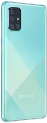 Смартфон Samsung SM-A715F Galaxy A71 128Gb 6Gb голубой моноблок 3G 4G 2Sim 6.7 1080x2400 Android 10 64Mpix 802.11 a/b/g/n/ac NFC GPS GSM900/1800 GSM19