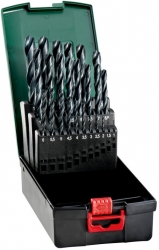 Набор сверл Metabo HSS-R по металлу (25пред.) для дрелей