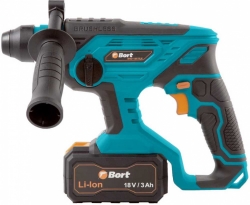 Перфоратор Bort BHD-18X-BLK патрон:SDS-plus уд.:1.7Дж аккум. (кейс в комплекте)