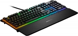 Клавиатура Steelseries Apex 3 RU черный USB Multimedia for gamer LED (подставка для запястий)
