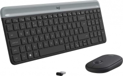 Клавиатура + мышь Logitech MK470 (920-009206) черный беспроводная