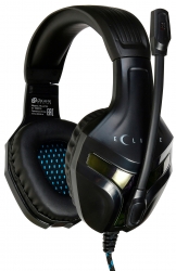 Наушники с микрофоном Oklick HS-L370G Eclips черный
