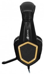 Наушники с микрофоном Oklick HS-L310G Guardian черный/желтый