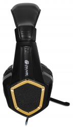 Наушники с микрофоном Oklick HS-L310G Guardian черный/желтый