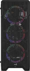 Корпус Aerocool Ore Saturn FRGB-G-BK-v1 черный без БП ATX 4x120mm 2xUSB2.0 1xUSB3.0 audio bott PSU