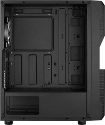 Корпус Aerocool Menace Saturn FRGB-G-BK-v1 черный без БП ATX 8x120mm 2x140mm 2xUSB3.0 audio bott PSU