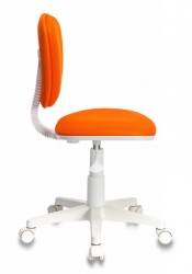 Кресло детское Бюрократ CH-W204NX/ORANGE оранжевый TW-96-1 (пластик белый)