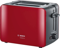 Тостер Bosch TAT6A114 красный/черный
