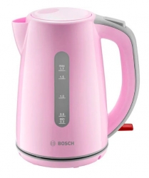 Чайник электрический Bosch TWK7500K розовый/серый