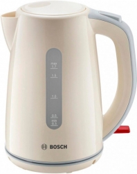 Чайник электрический Bosch TWK7507 бежевый/серый