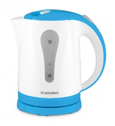 Чайник электрический Starwind SKP1217 белый/голубой