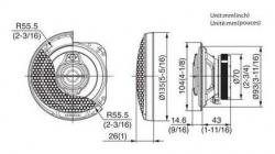 Колонки автомобильные Kenwood KFC-PS1095