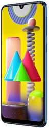 Смартфон Samsung SM-M315F Galaxy M31 128Gb 6Gb синий моноблок 3G 4G 2Sim 6.4 1080x2340 Android 10 64Mpix 802.11 a/b/g/n/ac NFC GPS GSM900/1800 GSM1900