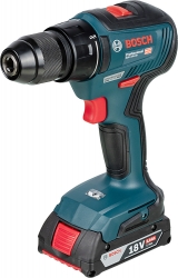 Дрель-шуруповерт Bosch GSR 18V-50 аккум. патрон:быстрозажимной (кейс в комплекте)