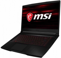 Ноутбук MSI GF63 Thin 9SCXR-454RU Core i7 9750H/8Gb/SSD512Gb/nVidia GeForce GTX 1650 MAX Q 4Gb/15.6/IPS/FHD 1920x1080/Windows 10/black/WiFi/BT/Cam