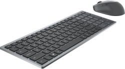 Клавиатура + мышь Dell KM7120W серебристый беспроводная