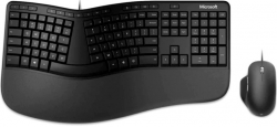 Клавиатура + мышь Microsoft Ergonomic Keyboard Kili & Mouse LionRock черный беспроводная