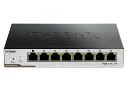 Коммутатор D-Link DGS-1100-08PD 8G 1PoE настраиваемый