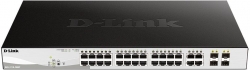 Коммутатор D-Link DGS-1210-28MP DGS-1210-28MP/F1A 24G 24PoE+ 370W настраиваемый