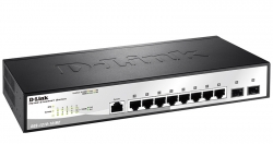Коммутатор D-Link DGS-1210-10/ME DGS-1210-10/ME/A1A 8G 2SFP управляемый