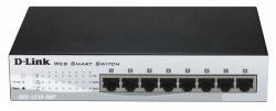 Коммутатор D-Link DES-1210-08P/C2A 8x100Mb 8PoE 72W настраиваемый
