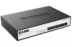 Коммутатор D-Link DES-1008P+/A1A 8x100Mb 8PoE 140W неуправляемый