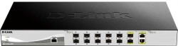 Коммутатор D-Link DXS-1210-12SC/A2A 10SFP+ настраиваемый