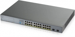 Коммутатор Zyxel GS1300-26HP-EU0101F 24G 2SFP 24PoE+ 250W неуправляемый