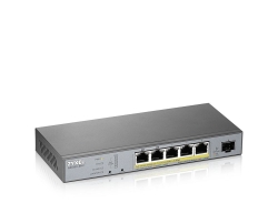 Коммутатор Zyxel GS1350-6HP-EU0101F 5G 1SFP 5PoE+ 60W управляемый