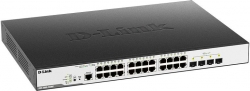 Коммутатор D-Link DGS-3000-28XMP DGS-3000-28XMP/B1A 24G 4SFP+ 24PoE+ 370W управляемый