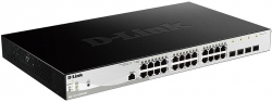 Коммутатор D-Link DGS-1210-28MP/ME DGS-1210-28MP/ME/B1A 24G 4SFP 24PoE 370W управляемый