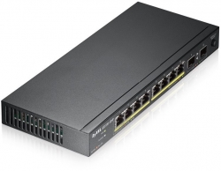 Коммутатор Zyxel GS1100-10HP-EU0101F 10G 2SFP 8PoE 130W неуправляемый