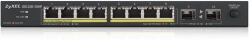 Коммутатор Zyxel GS1100-10HP-EU0101F 10G 2SFP 8PoE 130W неуправляемый