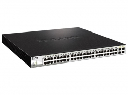 Коммутатор D-Link DGS-1210-52MPP 48G 4SFP 48PoE 740W настраиваемый