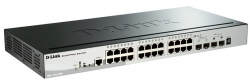Коммутатор D-Link DGS-1510-28P/A1A 24G 2SFP 2SFP+ 24PoE 193W управляемый