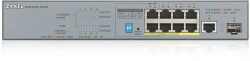 Коммутатор Zyxel GS1300-10HP-EU0101F 9G 1SFP 8PoE+ 130W неуправляемый
